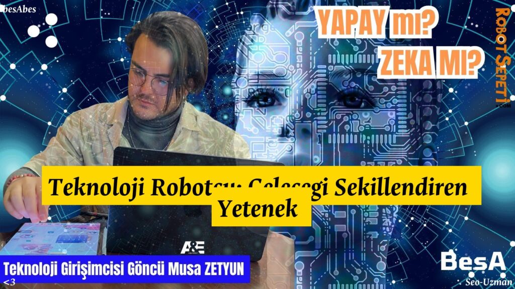 teknoloji ile robotçu: geleceği şekillendiren yetenek hakkında etkileyici bir görsel.