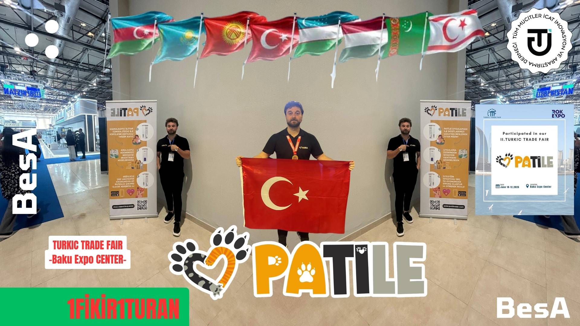 Patile, Türk Ticaret Fuarı Bakü 2025 sunum sahnesinde teknoloji ve merhameti anlatıyor